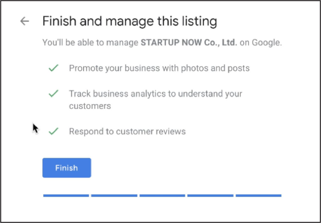 STARTUP NOW---Google My Business---finish---record